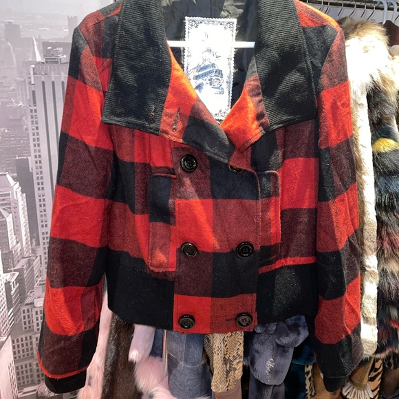 Women’s buffalo print jacket size XL - Picture 2 of 5